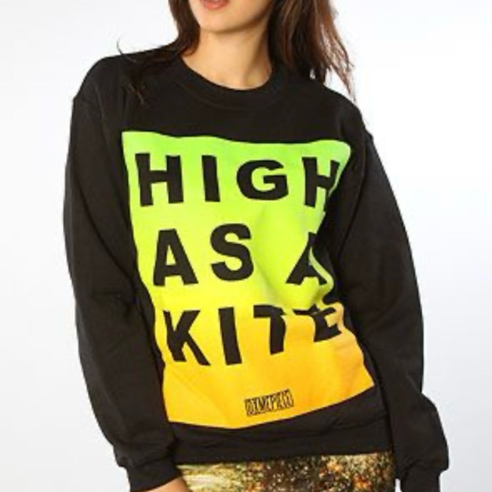 Dimepiece Black and Yellow Graphic Sweatshirt